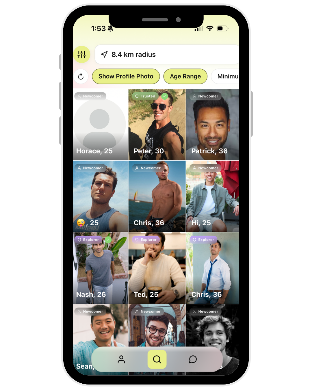 Discover nearby users