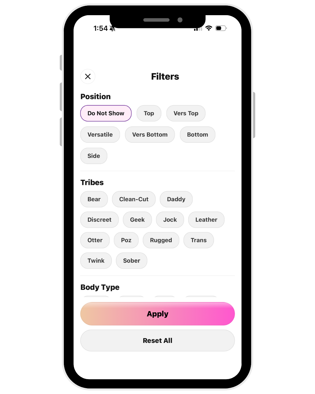 Filter by preferences
